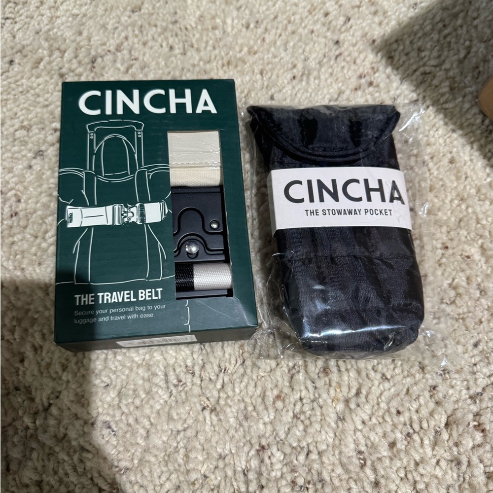 Green Travel Belt with Stowaway Pocket
